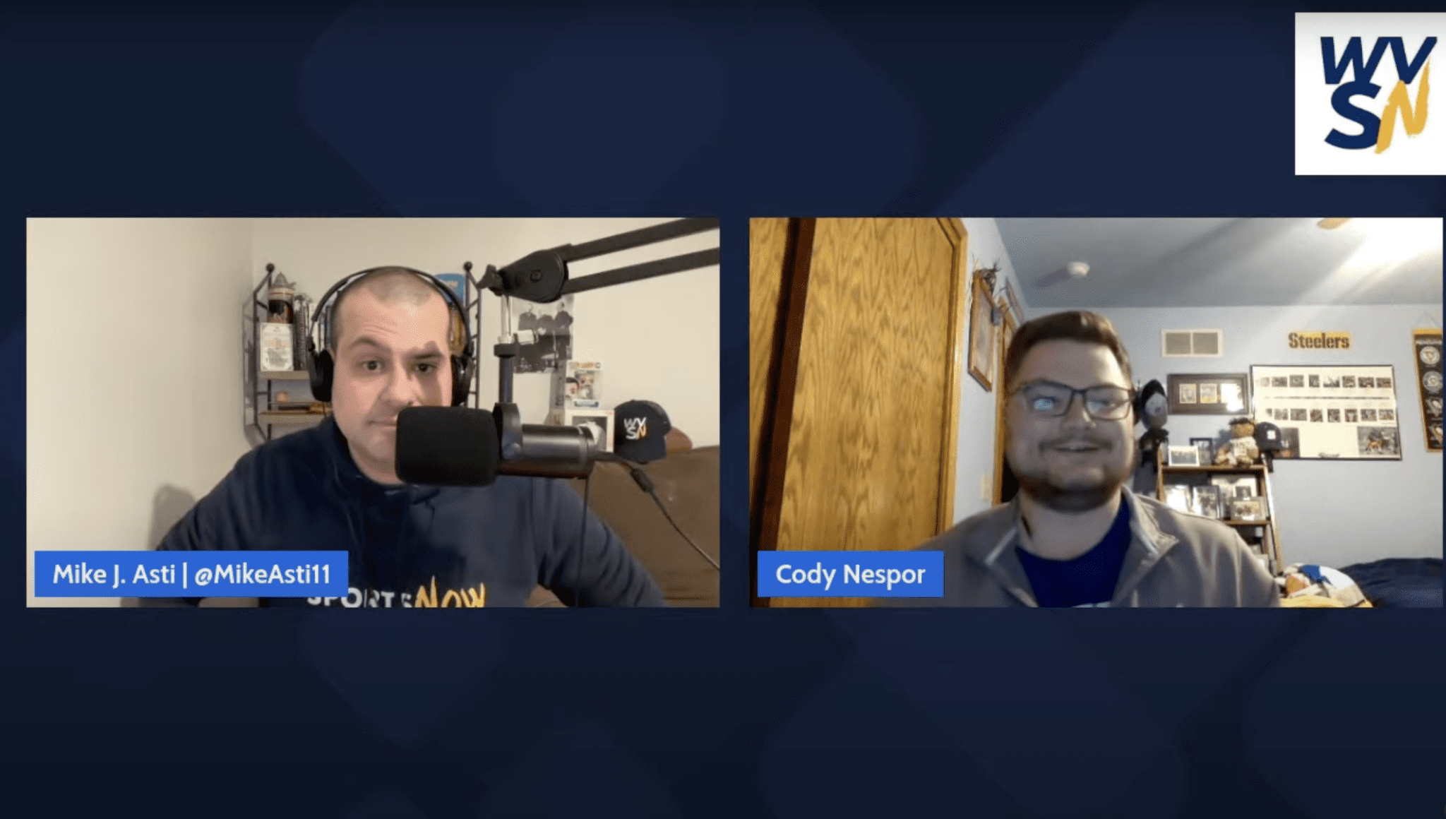 Mike Asti and Cody Nespor WVU live chat